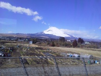 車窓からの富士山